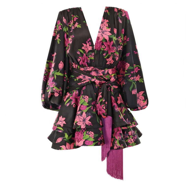 Bedouin Lily Long Sleeve Mini Dress image number null