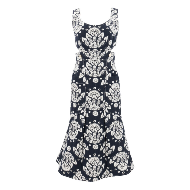 Frenchie Jacquard Dress image number null