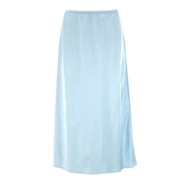 Pull-On Satin Slip Skirt image number null