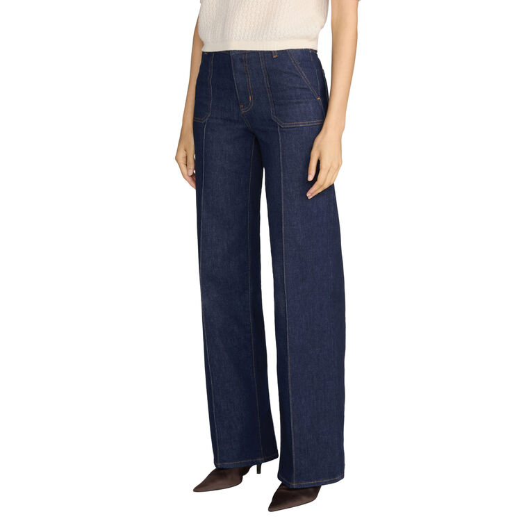 Le Slim Palazzo Pintuck Pocket image number null