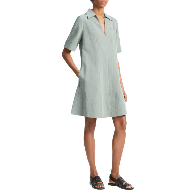 Short Sleeve A-Line Mini Dress image number null