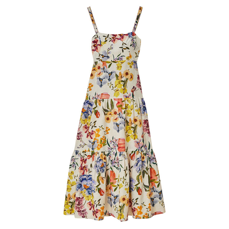 Greek Garden Sleeveless Maxi Dress image number null