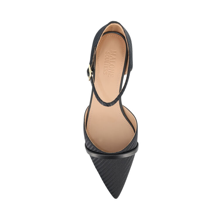 Ulla Jacquard Ankle-Strap Ballerina Flat image number null