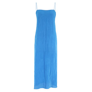The Crinkle Midi Slip Dress