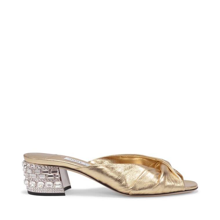 Mala 45mm Metallic Nappa Mule image number null