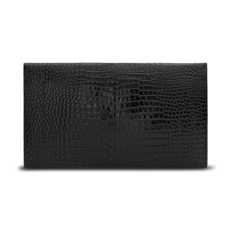 Uptown Croc-Embossed Pouch image number null