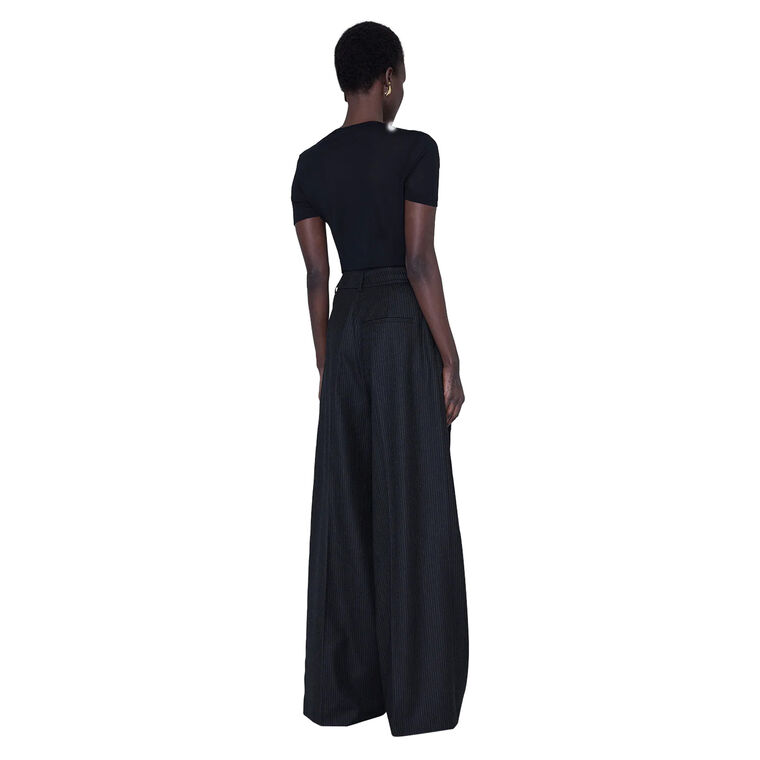 Lou Wide-Leg High-Rise Trouser image number null