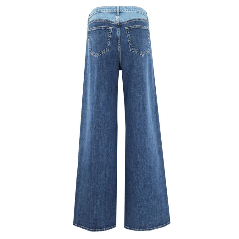 Beau Wide-Leg Jean With Contrasting Panels image number null