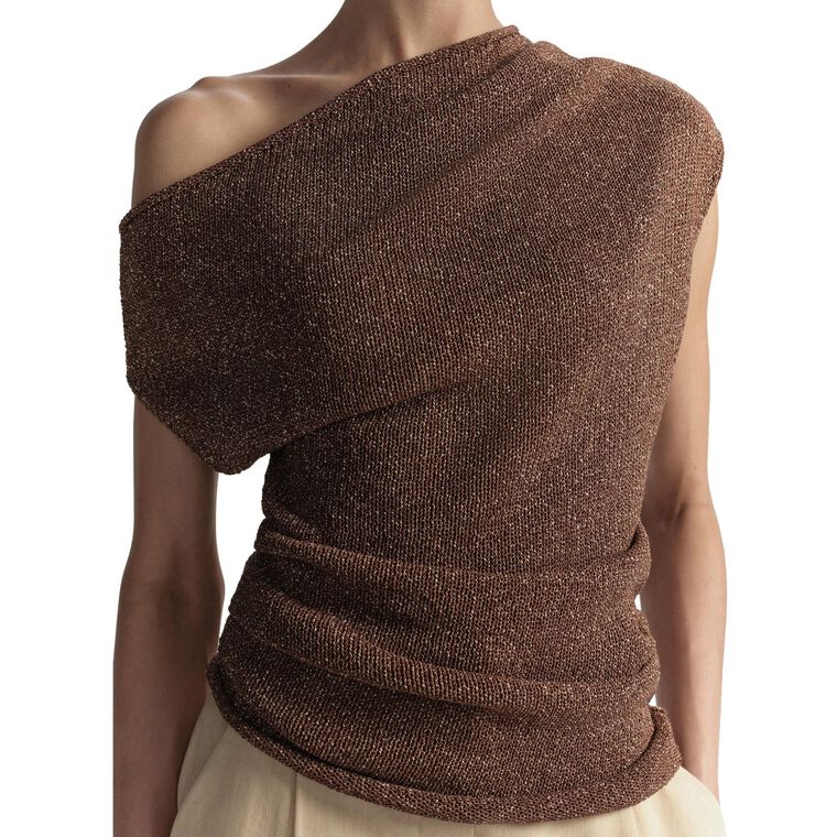 Joni Knit One Shoulder Top image number null