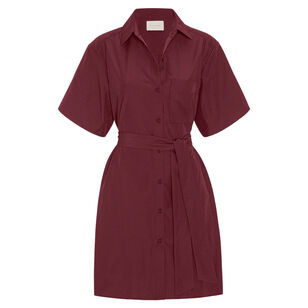 Villa Puff Sleeve Belted Mini Dress