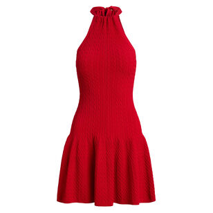 Cable-Knit Halter Dress