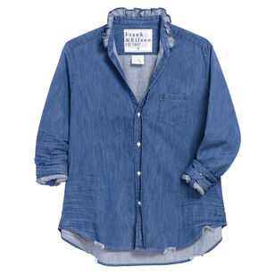Eileen Ruffle Collar Button-Up Shirt