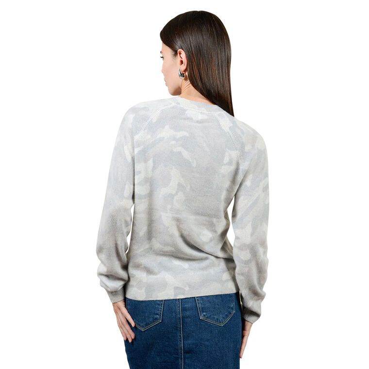 Nani Cashmere Camo V-Neck Sweater image number null