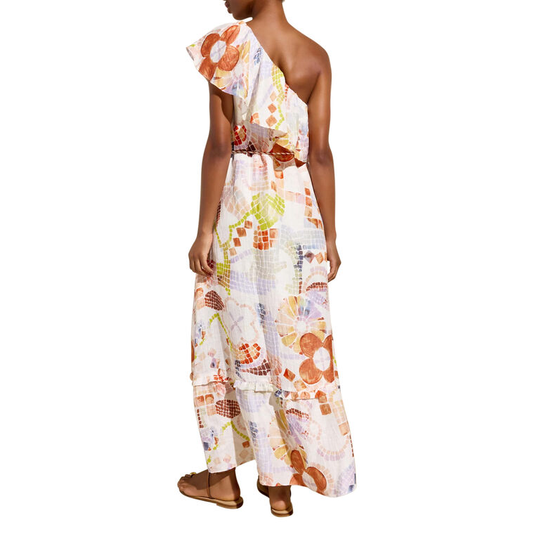 Raya One-Shoulder Belted Maxi Dress image number null