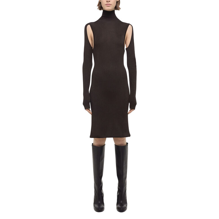Air Turtleneck Cutout Dress image number null