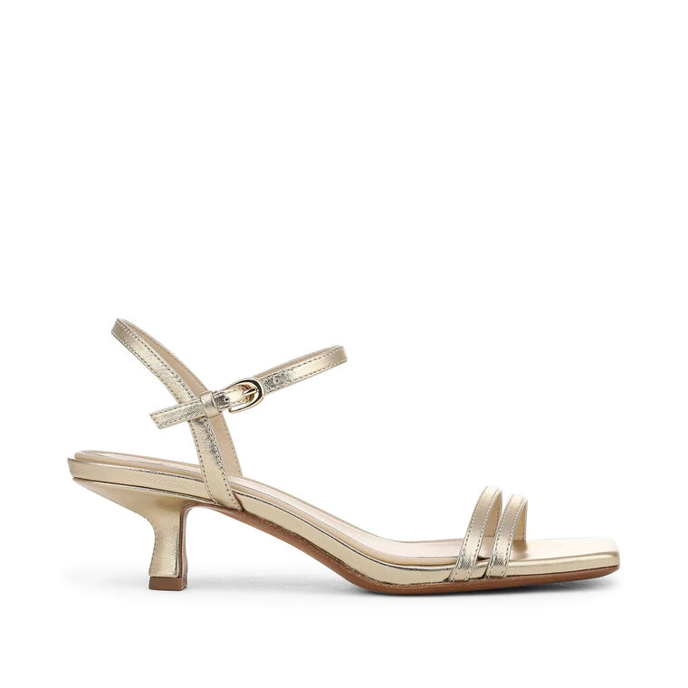 Tilla Metallic Leather Heeled Sandal image number null