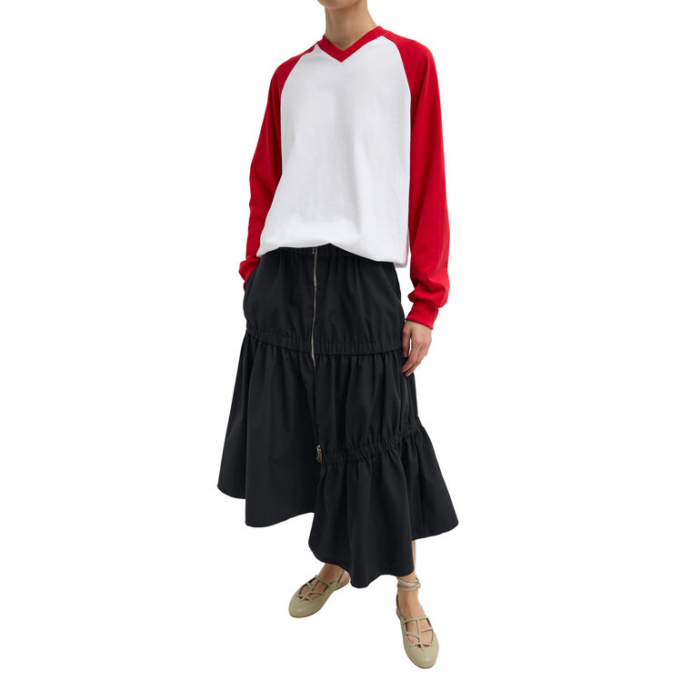 Tech Suiting Asymmetrical Skirt image number null