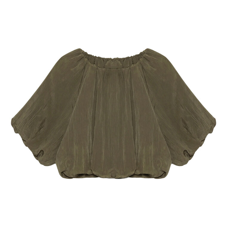 Anni Puff Sleeve Cropped Top image number null