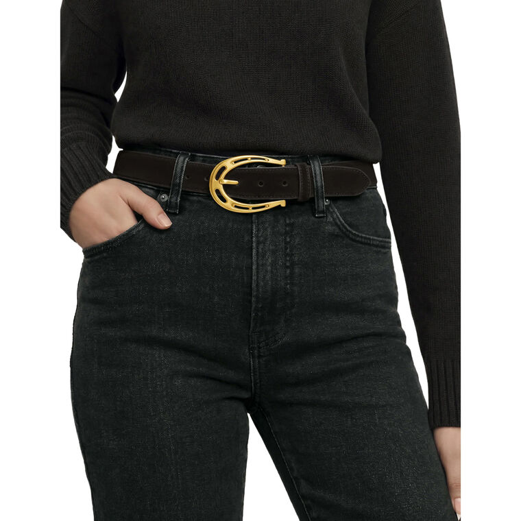 Suede Horseshoe Belt image number null