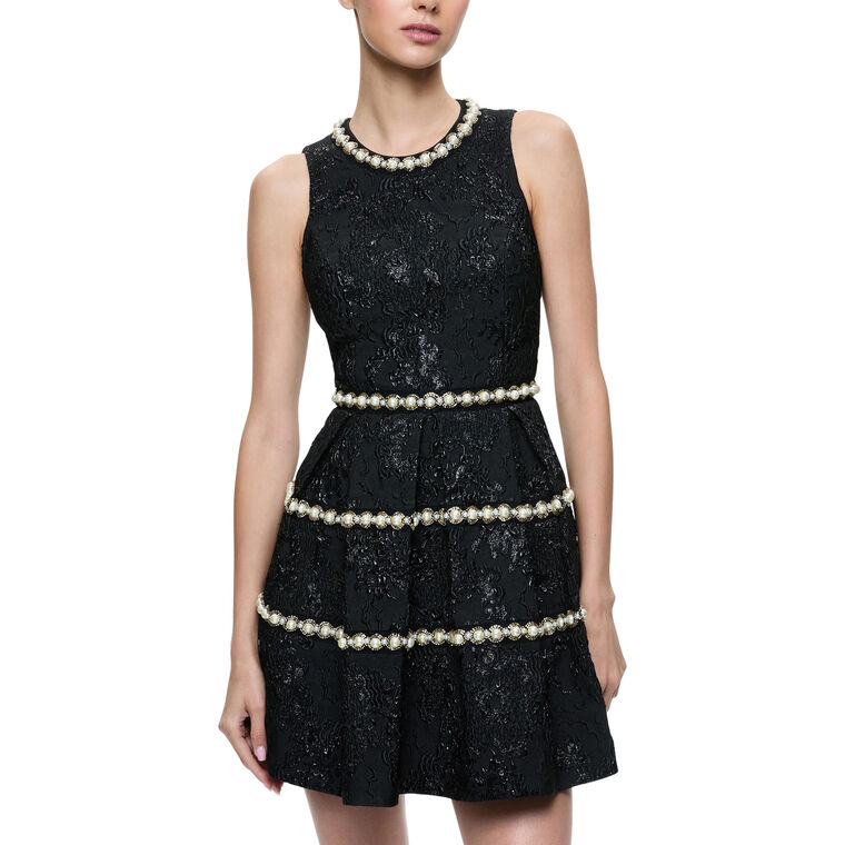 Alistair Embellished Mini Gown image number null