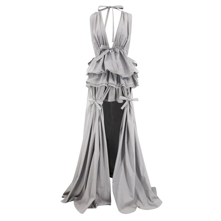 Alexandrina Draped Taffeta Gown image number null