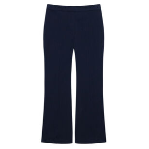 Pintuck Seamed Kick Flare Pants