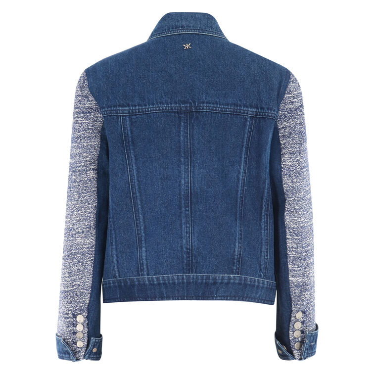Gracie Textured Denim Jacket image number null