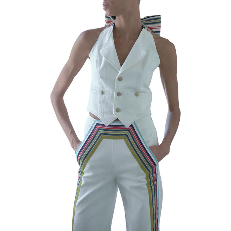 Hal Denim Vest image number null