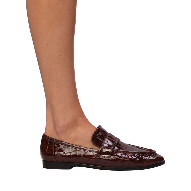 Arrow Croc-Embossed Loafer image number null