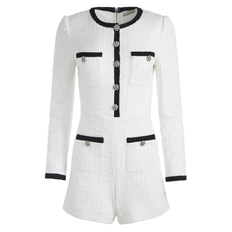 Shiloh Button Front Patch Pocket Romper image number null
