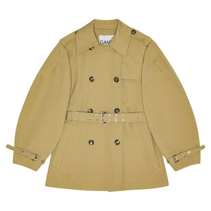 Heavy Twill Midi Trench Coat