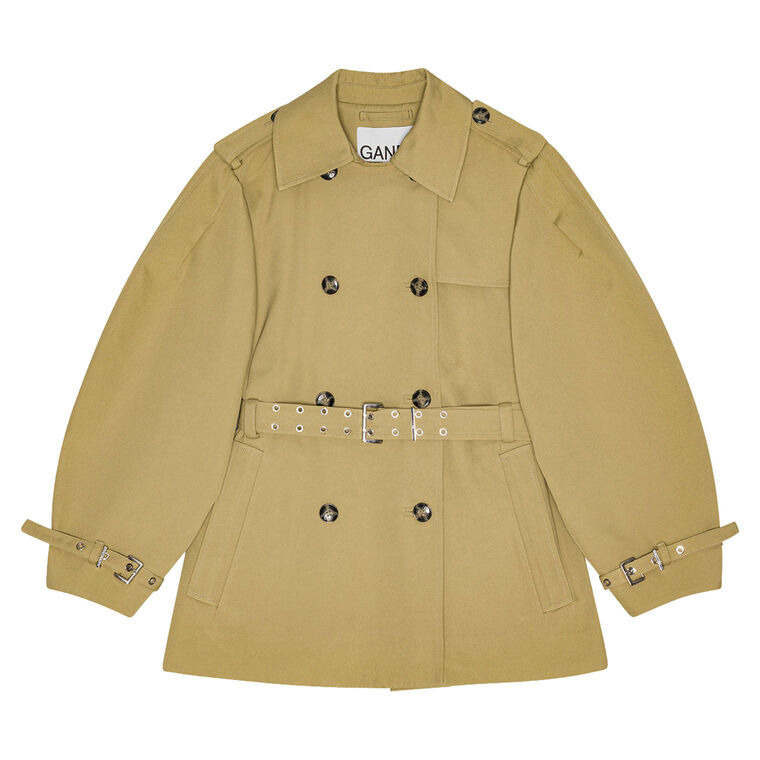 Heavy Twill Midi Trench Coat image number null