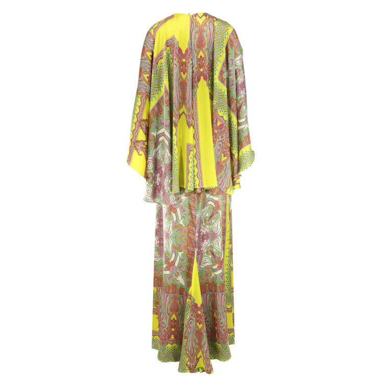 Valleta Long Sleeve Plunging Neckline Maxi Dress image number null