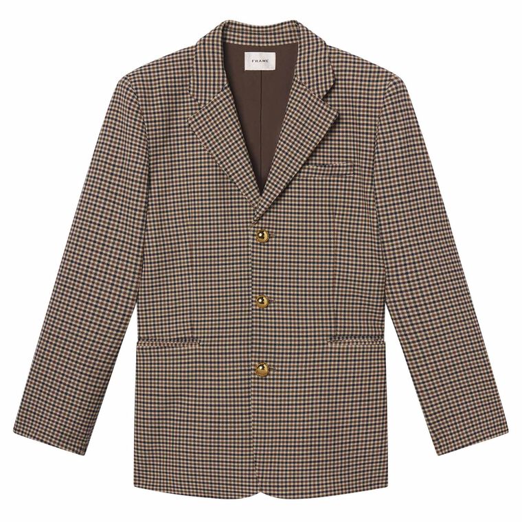 The Houndstooth Oversized Blazer image number null