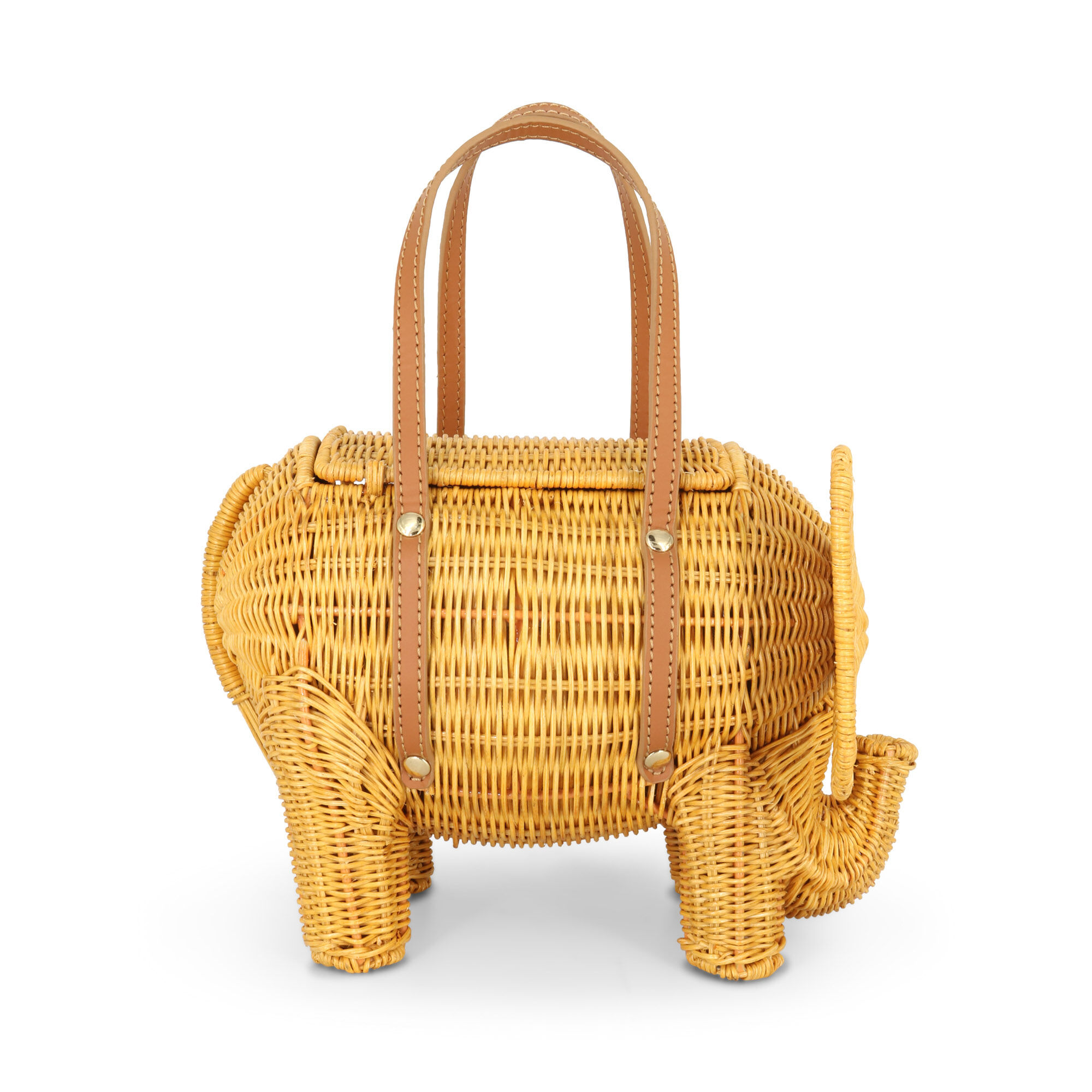 Elephant wicker bag discount
