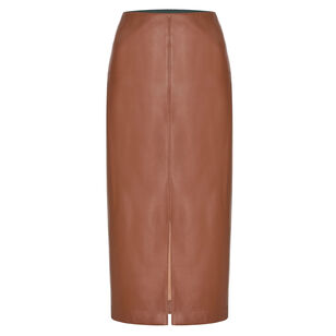 The Esme Vegan Leather Pencil Skirt