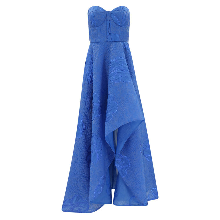 Ayla Jacquard High-Low Gown image number null