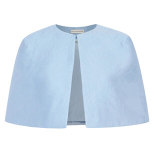 Domie Embossed Cloque Cape Jacket