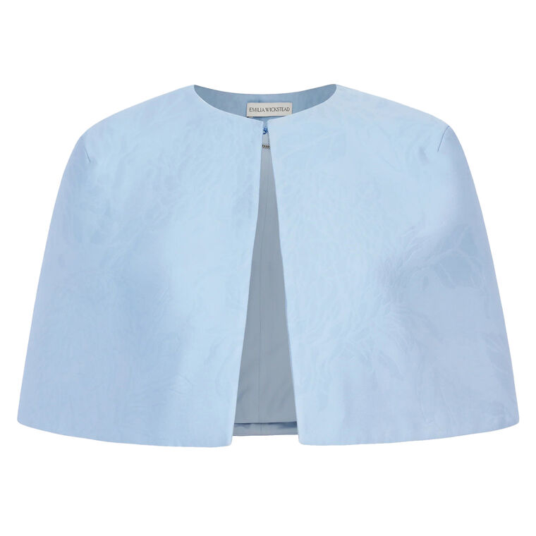 Domie Embossed Cloque Cape Jacket image number null