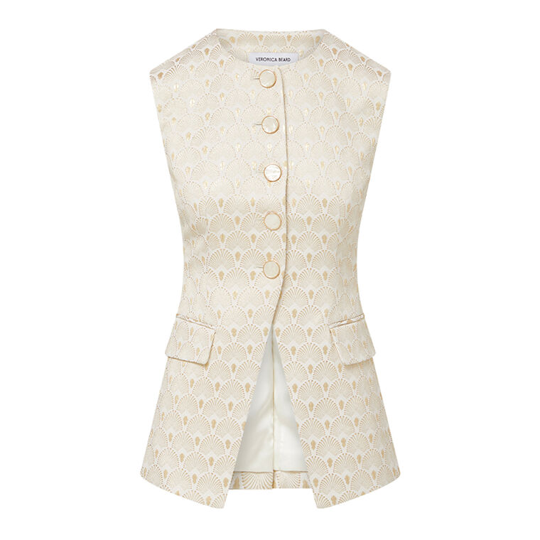 Lois Gold Print Vest image number null