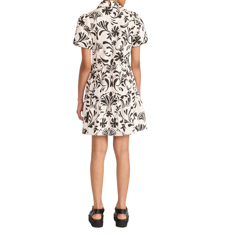 Havana Puff Sleeve V-Neck Mini Dress image number null