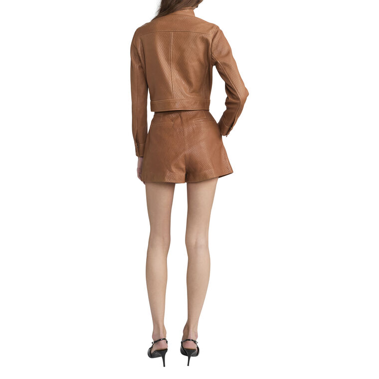 The Leather Trucker Jacket image number null