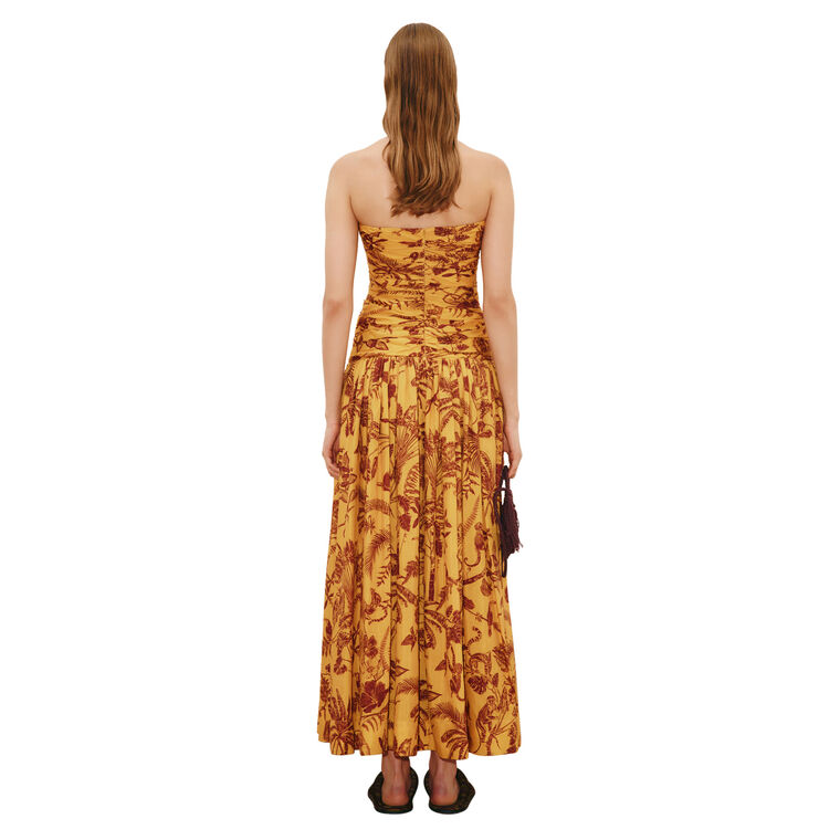 Banana Blossom Ruched Gown image number null