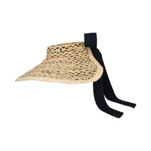 Margot Packable Raffia Visor