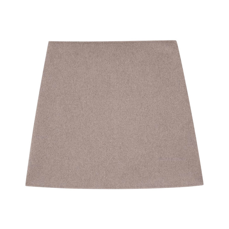 High-Waist Mini Skirt in Double-Face Wool-Cashmere image number null