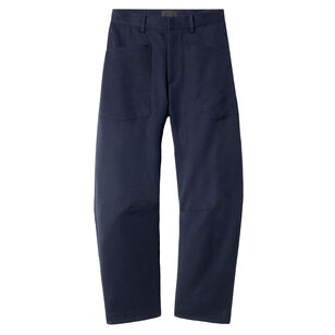 Shon Mid-Rise Wool Barrel-Leg Pant
