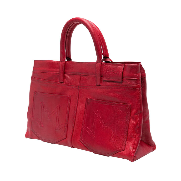 Nina Leather Tote Bag image number null