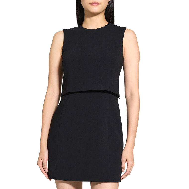 Sculpted Layer Admiral Sleeveless Mini Dress image number null
