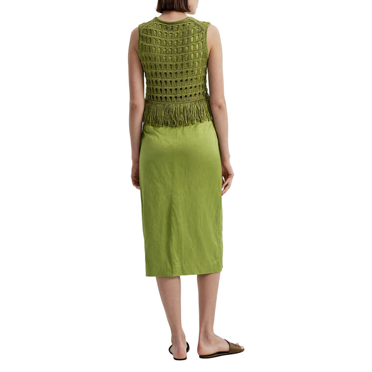 Esme Sleeveless Crochet Fringe Top image number null