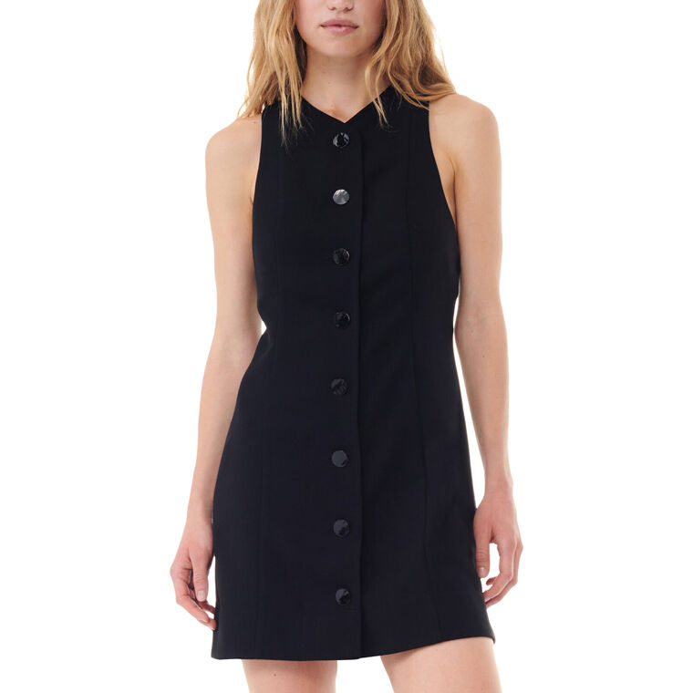 Light Twill Suiting Mini Dress image number null